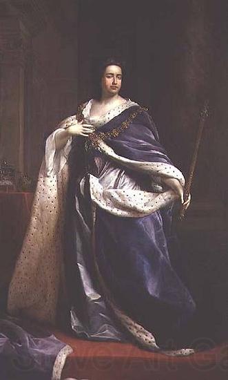 Lilly martin spencer Portrait of Queen Anne France oil painting art
